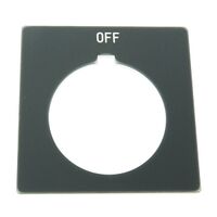 Allen-Bradley 800H Legend Plate 47 X47mm, Standard, OFF, Grey