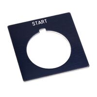Allen-Bradley 800H Legend Plate 47 X47mm, Standard, STOP, Red