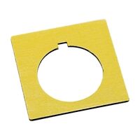 Allen-Bradley 800H Legend Plate 47 X 47mm Yellow Blank