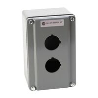 Allen-Bradley 800T Enclosure Die Cast Surface Mount 2 Holes Grey for 800T 30.5mm Pushbutton