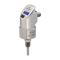 AB 839ED Flow Switch Solid State Digital Display Dual PNP Output G1/2 BSPP 4-20mA PNP 100mm