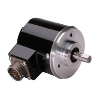 AB 845 Incremental Encoder Optical Absolute Single Turn 255CPR Square Flange Graycode 17Pin 8-24V DC