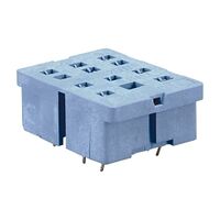 Finder 90 Series Base for 5532 Relay with Metal Clip Rear Connection Solder