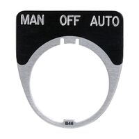 Austrol N100 Legend Plate MAN OFF AUTO 41 x 45mm Medium to suit N100 operators and indicators