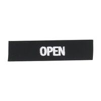Sprecher and Schuh D7 Legend Plate 30 x 40mm Snap-In White Text OPEN