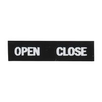 Sprecher and Schuh D7 Legend Plate 30 x 40mm Snap-In White Text OPEN CLOSE