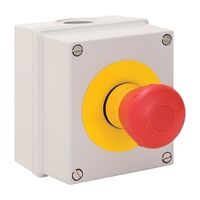 Sprecher and Schuh D7 Enclosed Emergency Stop 40mm Mush HD Twist to Release Metal 1 NC Contact IP66