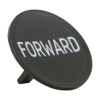 Sprecher and Schuh D7 Colour Cap for Flush Non Illuminated Pushbutton 22.5mm Black Forward