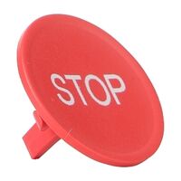 Sprecher and Schuh D7 Colour Cap for Flush and Guarded Non illuminated Pushbutton 22.5mm Red Stop