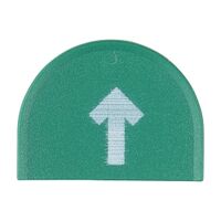 Sprecher and Schuh D7 Colour Cap for Flush Top Multi Function Pushbutton 22.5mm Green Up Arrow