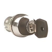 Sprecher and Schuh D7 Key Selector Switch 22.5 mm 3 Position Metal Maint Key Rtn Center Code 3801