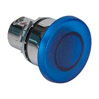 Sprecher and Schuh D7 Pushbutton 22.5 mm Metal Momentary Illuminated Mush Hd 40 mm Blue