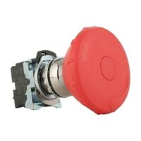 Sprecher and Schuh D7 E Stop 22.5mm Complete Metal 2 POS 60mm Operator MOM Twist to Release Red 1NC