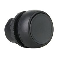 Sprecher and Schuh D7 Pushbutton 22.5 mm Head Only Plastic Momentary Flush Black Cap Non Illuminated