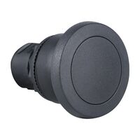 Sprecher and Schuh D7 PushButton 22.5mm Momentary Mushroom Plastic Head 40 mm Black