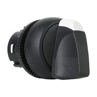 Sprecher and Schuh D7 Selector Switch 22.5mm Head Only Plastic STD BLK Knob 3 POS SR from Left