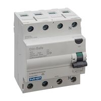 NHP DIN-T Residual Current Circuit Breaker RCCB 3Pole and Neutral 63A 30mA Type A