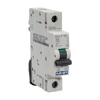 NHP DIN-T Miniature Circuit Breaker 10kA 1Pole 2A B Curve