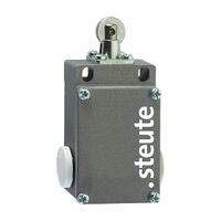 Steute Limit Switch 40mm Metal Roller Plunger 1 NO 1 NC Contacts Snap M16