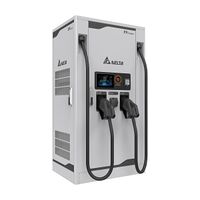 Delta DC City EV Charger 100kW CCS2 and CHAdeMO and AC T2 Socket