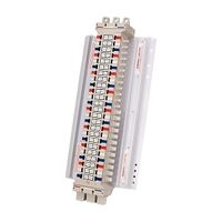 NHP POWERMAX GB Isolation Busbar Chassis DIN-T 250A 24 Way 2Pole Universal Red Black