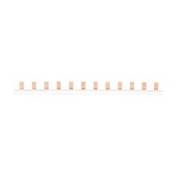 NHP DIN-T Miniature Circuit Breaker Bus Comb 12 Way Pin Type 90 Degree 80A End Feed 130A Centre Feed