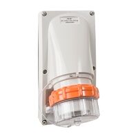 NHP ISO Appliance Inlet, 3 Round Pins 20A 250V AC, without Base, Grey