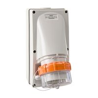 NHP ISO Appliance Inlet, 4 Round Pins 20A 500V AC, with Base 38mm