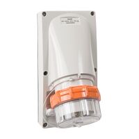NHP ISO Appliance Inlet, 4 Round Pins 40A 500V AC, without Base, Grey