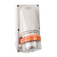 NHP ISO Appliance Inlet, 5 Round Pins 10A 500V AC, w/o Base, Grey