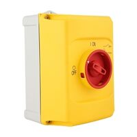 S+S KT5 Enclosure IP65 Surface Mount Red and Yellow Handle