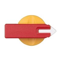 S+S KT9 Lockable Twist Knob Red and Yellow