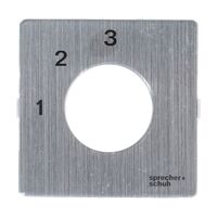 Sprecher and Schuh L2 Cam Switch Ll2A4 Legend Plate 48 x 48mm 1 2 3