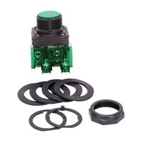 Allen-Bradley 800H Pushbutton 30.5mm Complete PL FS Bootless Flush HD MOM 1NO Green N ILL