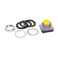 Allen-Bradley 800T Pushbutton 30.5mm Flush Head Momentary Non Illuminated No Contacts Yellow