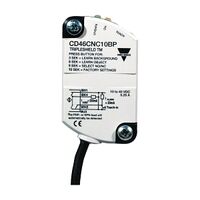 Carlo Gavazzi Capacitive Proximity Plastic Rectangular 46x8mm PNP NO NC Output 10mm Sensing Range 2m
