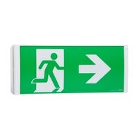 Stanilite Single Point Economy Exit Lighting Base with LIFEPO4 Battery and Diffuser Wall Mount