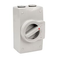 NHP NLINE Isolating Switch, Large IP 66 Plastic, 2 Pole 40A 250V AC