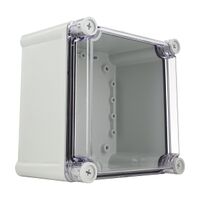 Fibox SOLID Terminal Box PC IP66 and IP67 H190 x W190 x D130mm Clear