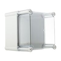 Fibox SOLID Terminal Box PC IP66 and IP67 H190 x W190 x D180mm Clear