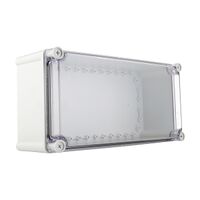 Fibox SOLID Terminal Box PC IP66 and IP67 H190 x W380 x D130mm Clear