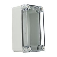 Fibox Piccolo Terminal Box PC IP66 and IP67 H80 x W140 x D65mm Clear