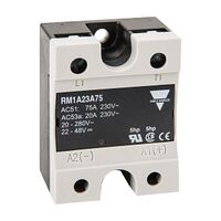Carlo Gavazzi Solid State Relay 75A 1 Phase 24 to 265V AC Switching 3 to 32V DC Control