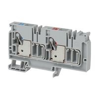 Allen-Bradley 1492-P Push-in Power Distribution Terminal 10mm 1 Red 1 Blue CON Entries Feed In Grey