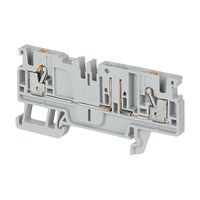 Allen-Bradley 1492-P Push-in Terminal 2.5mm 1 Level Plug-in Type 2 Connectors Grey