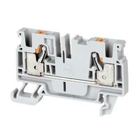 Allen-Bradley 1492-P Push-in Terminal 4mm 1 Level 2 Conductor Entries Grey