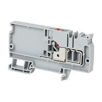 Allen-Bradley 1492-P Push-in Power Distribution Terminal 6mm 1 Red CON Entries Feed In Start Grey