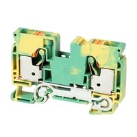 Allen-Bradley 1492-P Push-in Earth Terminal 10mm 1 Level 2 Conductor Entries Green Yellow