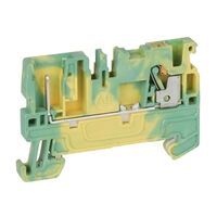 Allen-Bradley 1492-P Push-in Earth Terminal Plug-in 2.5mm 1 Level 2 Conductor Entries Green Yellow