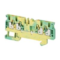Allen-Bradley 1492-P Push-in Earth Terminal 2.5mm 1 Level 4 Conductor Entries Green Yellow